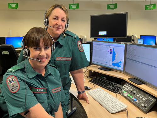 Two ambulance telehealth clinicians